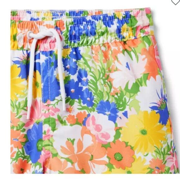 Janie and Jack 100049151 Boy Golden Floral Floral Swim Trunk size 6-12 M NWT - Picture 3 of 12
